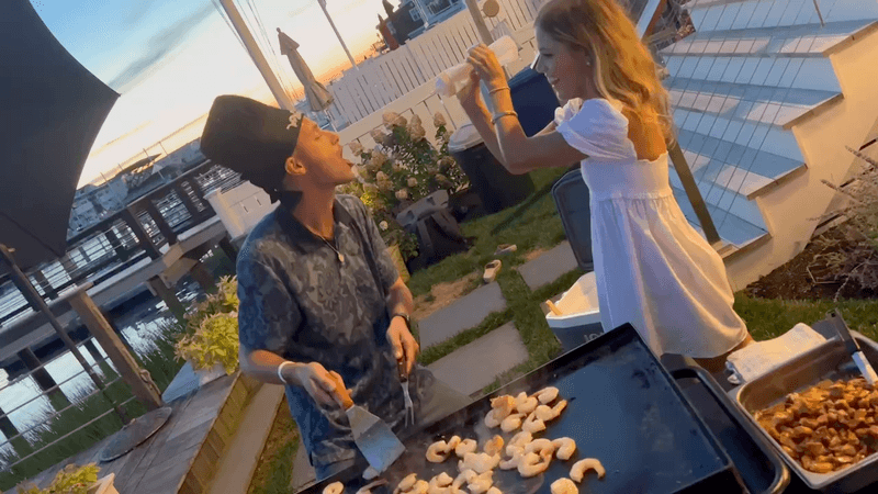 Massachusetts private hibachi dinner setup inspiration